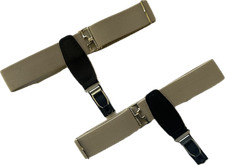 Sock Holder Men's Garter Socks Extra Longer Model 23 Cream