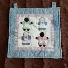 Handmade children's quilted wall hanging