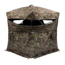 Rhino Blinds 200-RTE 3 Person Turkey Hunting Hub Ground Blind Realtree Edge Deer