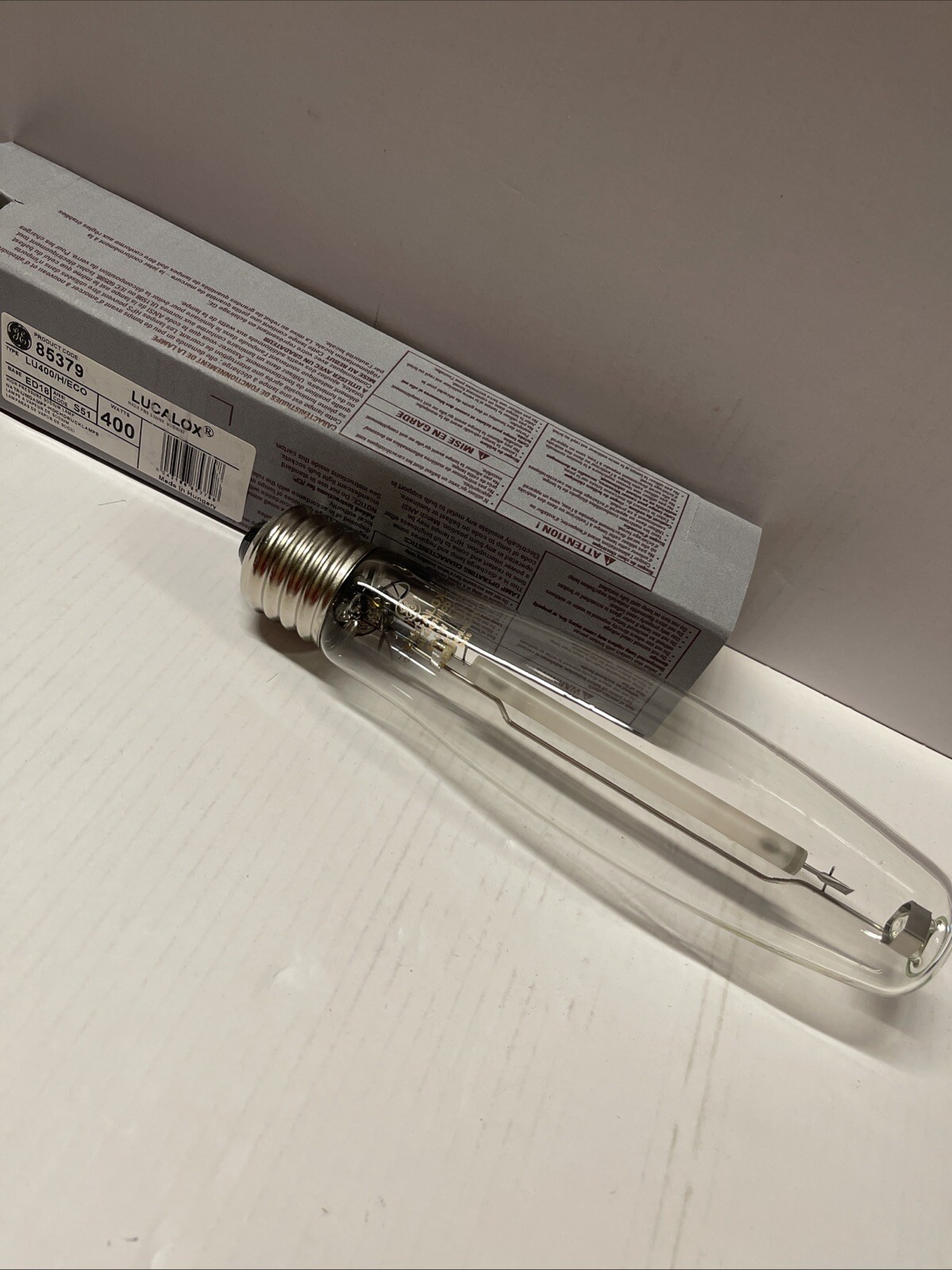 GE 85379 LU400/H/ECO HPS 400 Watt Lucalox High Pressure Sodi
