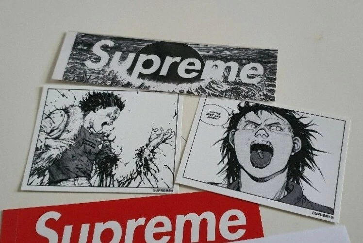 FW17 Supreme Akira Completo Pegatina Juego Logo Caja 4 en Total Anime Japonés