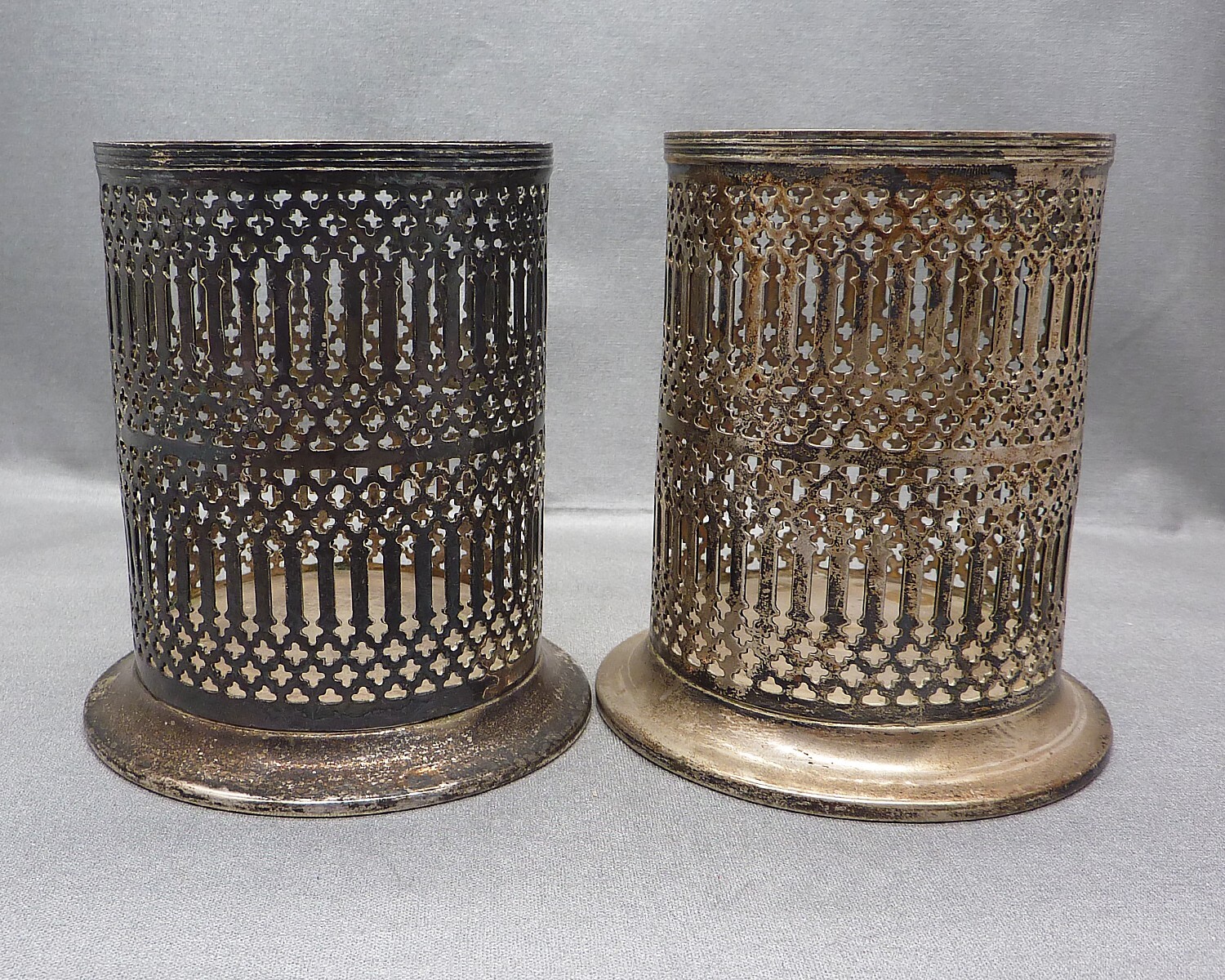 Two Vintage Celtic Quality Plate England Silverplated Cup Holders