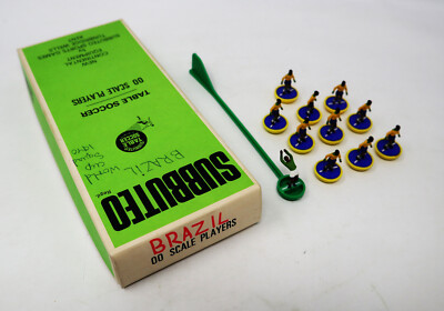 Ancienne équipe Du Brésil Pour Subbuteo – Figurines Vintage Football De Table