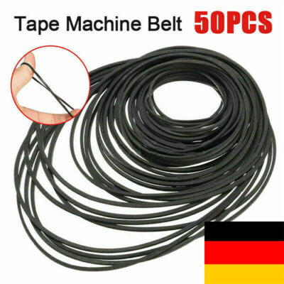 50 Riemen Antriebsriemen 30-150mm für Kassettendeck Cassette Tape Deck Belt DE