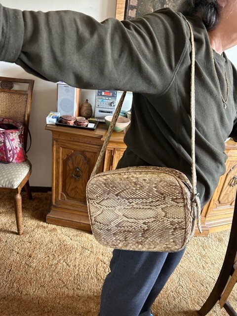 Genuine python purse/bag. Unique custom made genu… - image 17