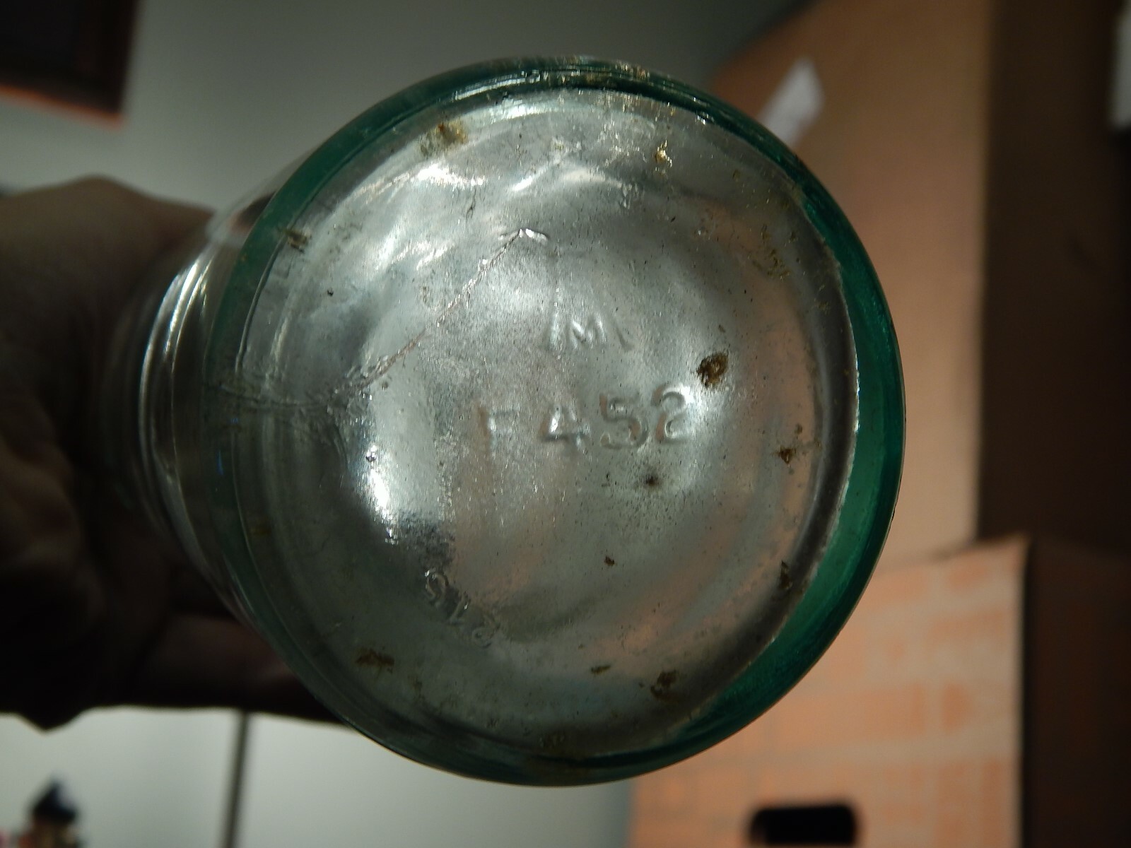 Fowlers One Pint Fruit Juice Bottle w/ Cola Cap Embossed Glass