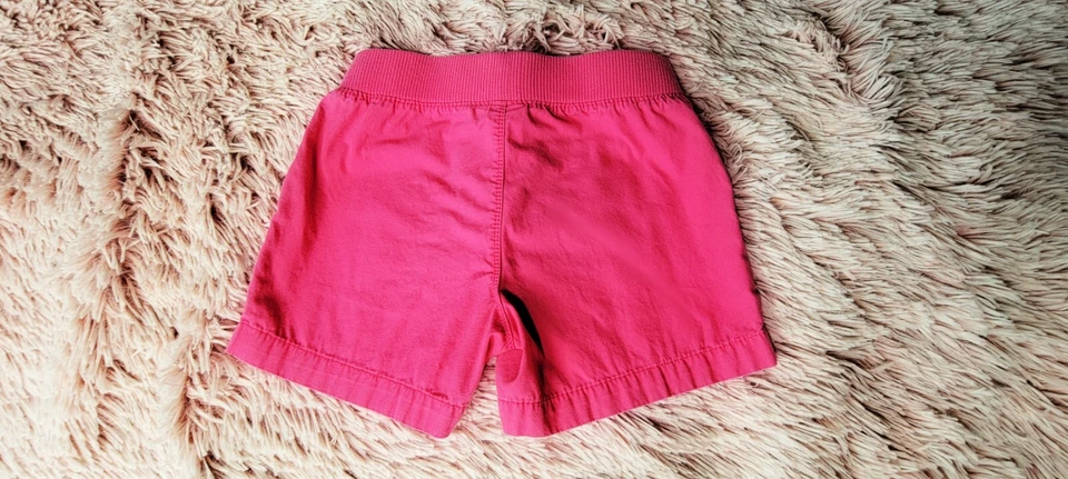 Pantalones Cortos Desteñidos Glory Niñas Rosa Cintura Elástica Bolsillos Delanteros Talla 6/6X Foto 2 de 3