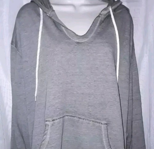 No Boundaries Hooded Sweater Womans Plus Size 3X Gray or Pale Green NWT