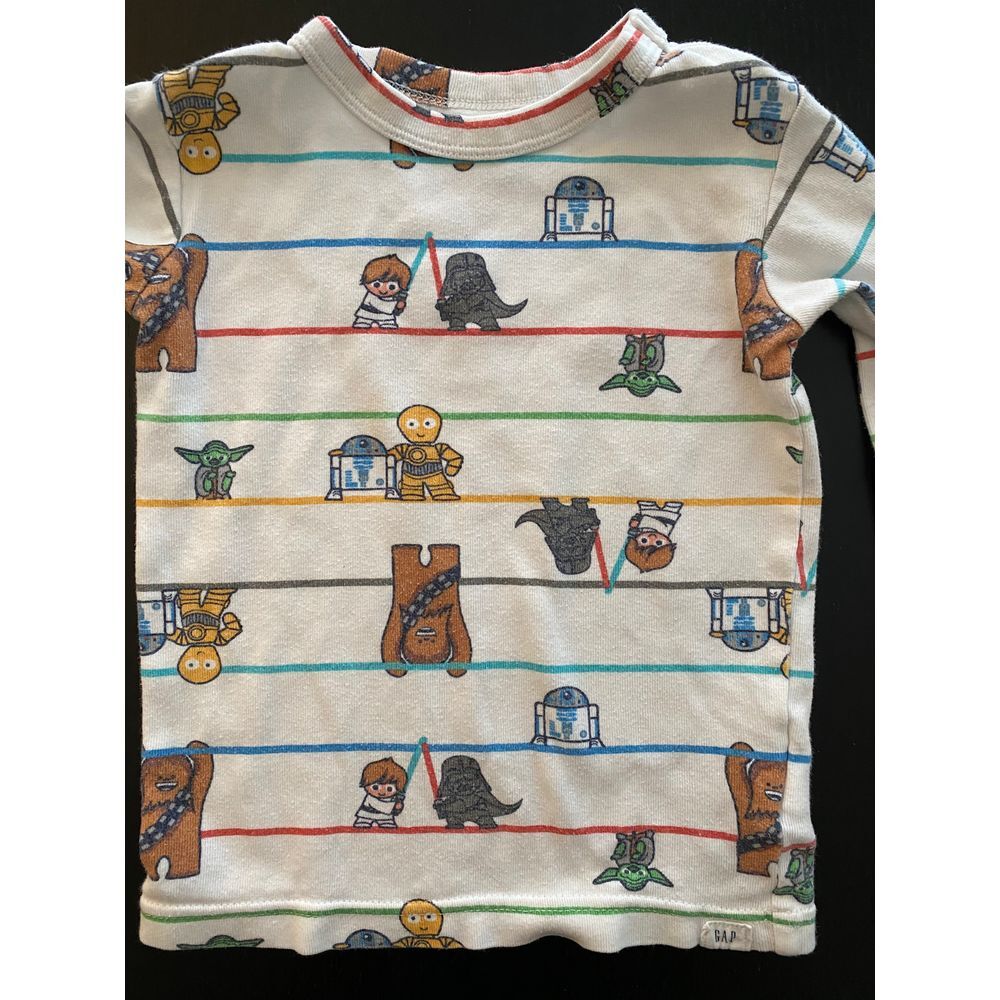 Baby GAP x Star Wars 2-PC Pajama PJ Set Toddler 3T Cotton Top/ Bottom Chewy Yoda