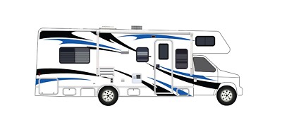 Class C Motor Home Decals Sticker Vinyl Caravan Replacement RV Trailer Graphics