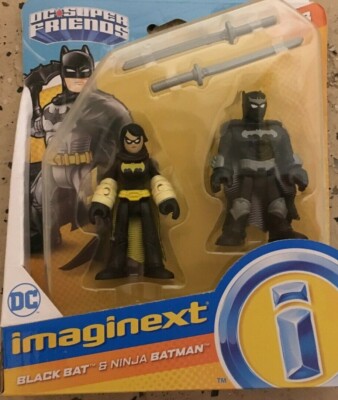 New Imaginext Fisher DC Super Friends Black Bat & Ninja Batman