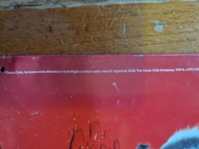 Enseigne Publicitaire Coca-Cola En Tôle Vintage - Originale - Occasion