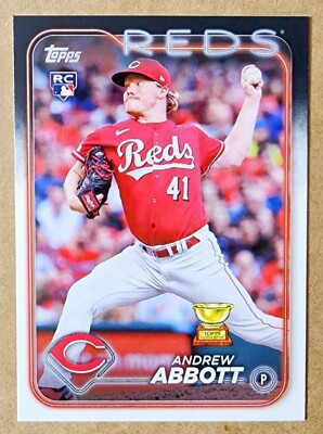 2024 Topps Series 1 Andrew Abbott #214 Rookie Cincinnati Reds Baseball Card RC 