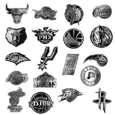 NBA 3-D Automotive Team Chrome Emblem By Team ProMark -Select- Team Below