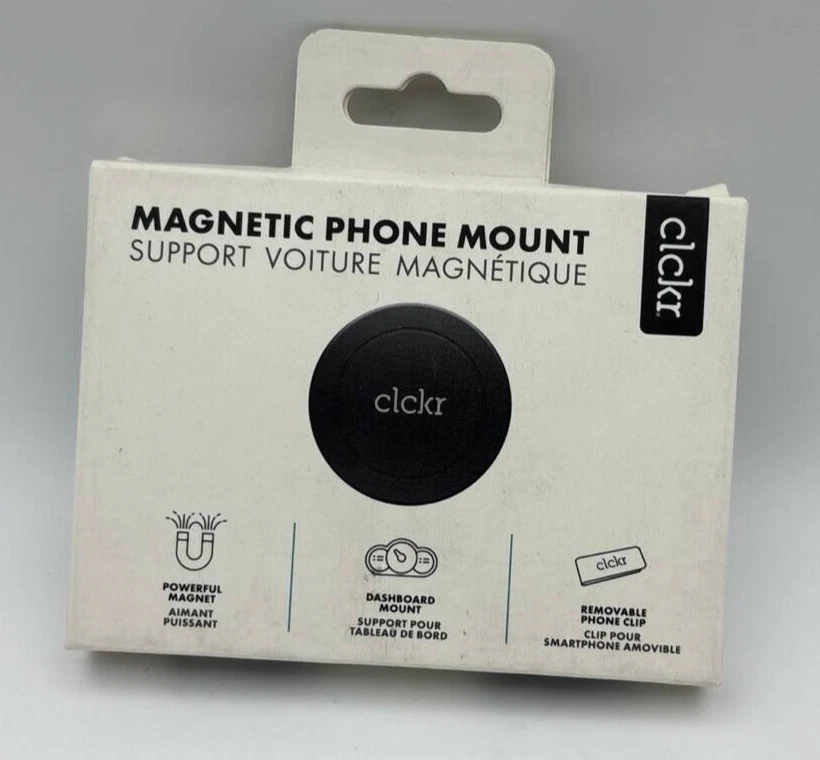 CLCKR Magnetic Phone Holder Dashboard Car Stand 3M Adhesive Stand for iPhone - Image 2 of 4