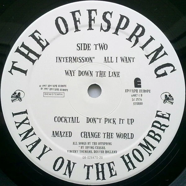 LP / VINYL  THE OFFSPRING – IXNAY ON THE HOMBRE - Bild 4 von 4