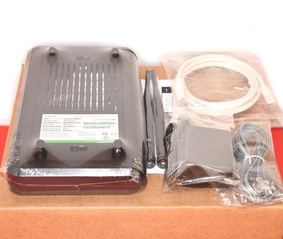 SELLADO CenturyLink Actiontec C1900A VDSL2+ Router Wi-Fi Módem Telefonía Módem Gateway Foto 3 de 4