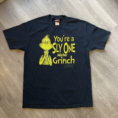 2001-Dr.Sues-Grinch  You re a Sly Guy Mr Grinch  T-shirt-size L