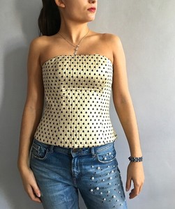 bustier doré