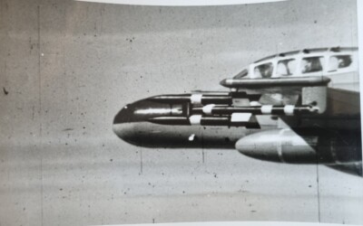 GROSSES ORIGINAL 1956 PRESSEFOTO GLOSTER METEOR NF.11 NACHTJÄGER 19x13cm