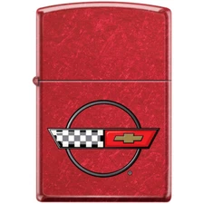 Zippo Lighter - Chevy Corvette Candy Apple Red - 78214