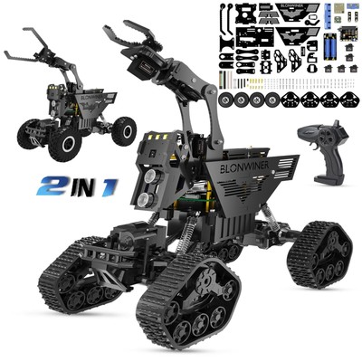 Robot Car Kit, 2 in 1 Smart Robotics Arm Building Toy for Raspberry Pi Python...