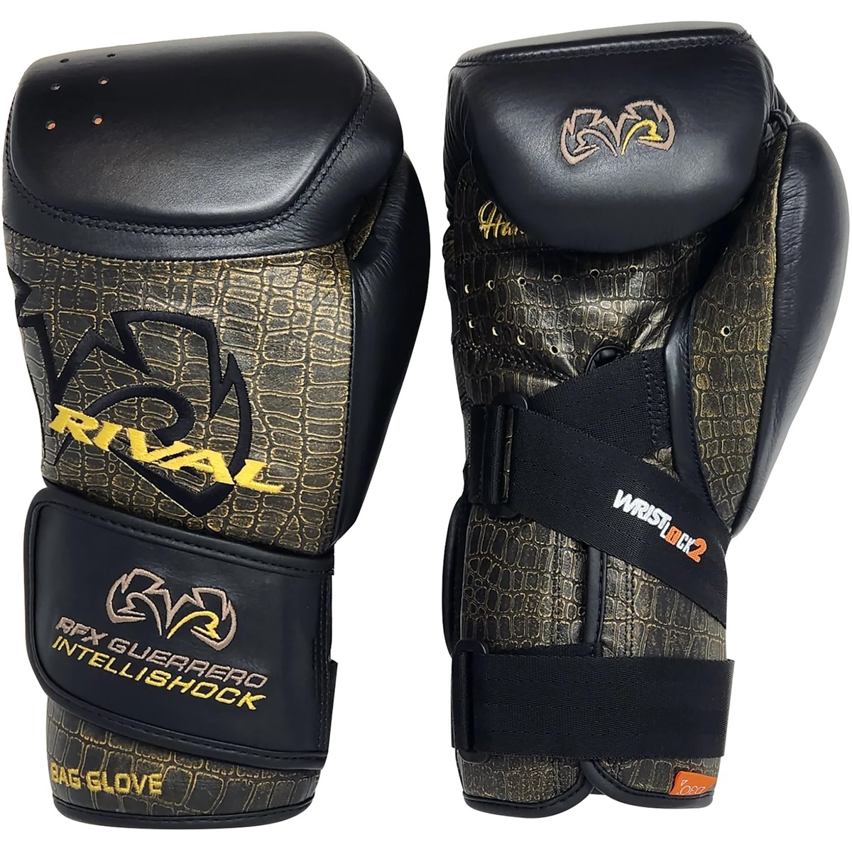 Rival Boxing RFX-Guerrero Intelli-Shock Bag Gloves, Croc