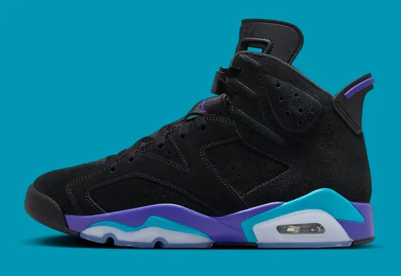 Nike Air Jordan 6 Retro 'Aqua' (2023) Black Mens Size US 7