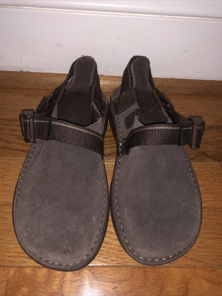 Zapatos cómodos sin cordones de cuero marrón Chaco Pedshed Gunnison Kuds talla 2 Foto 2 de 4