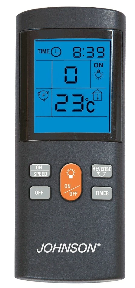 Johnson Ventilatore da soffitto 4 pale a scomparsa Lustra luce telecomando Rotex - Immagine 4 di 4