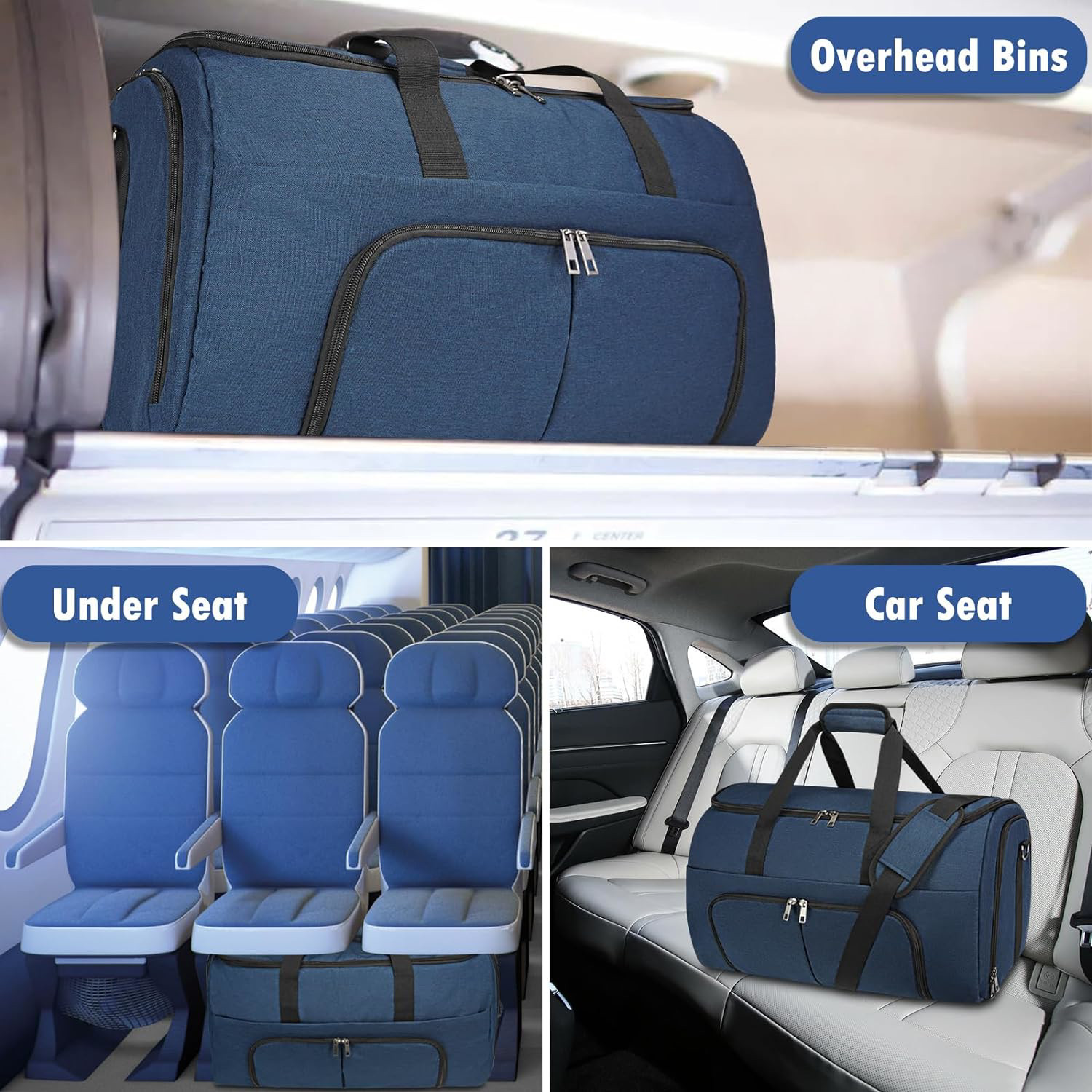 Garment Duffle Bags for Travel,Convertible Carry on Garment Bag for Men and Wet