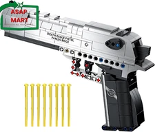 Finger Rock Gun Building Sets for Adults, 1:1 Simulation Shooting Toy Desert