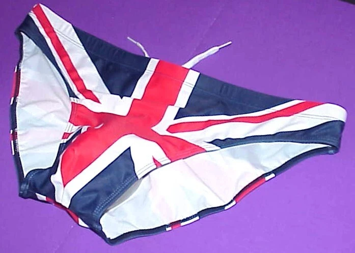 МУЖСКИЕ UK ФЛАГ, КРАСНЫЙ, БЕЛЫЙ И СИНИЙ N/L СОРЕВНОВАНИЯ ПЛАВАТЬ ШОРТЫ ПОДХОДИТ 36 «-40» 2XL - Изображение 2 из 4