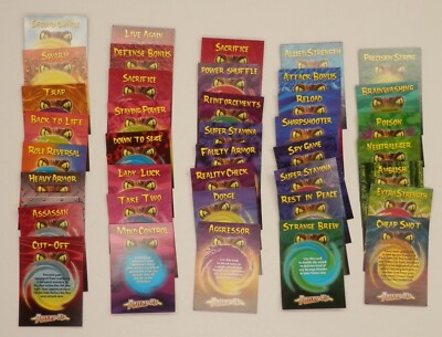39 Different Power Up Cards - Weird & Wild Creatures Trading Card Game TCG