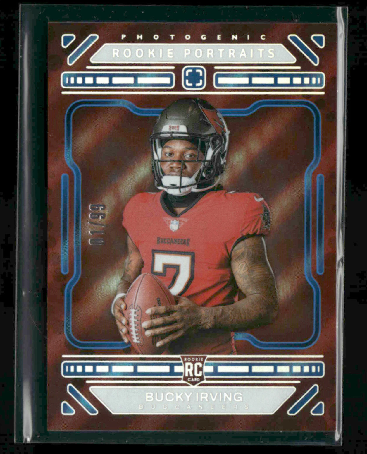 Bucky Irving 2024 Panini Photogenic Football Rookie Portraits Blue 01/99 [xdB94