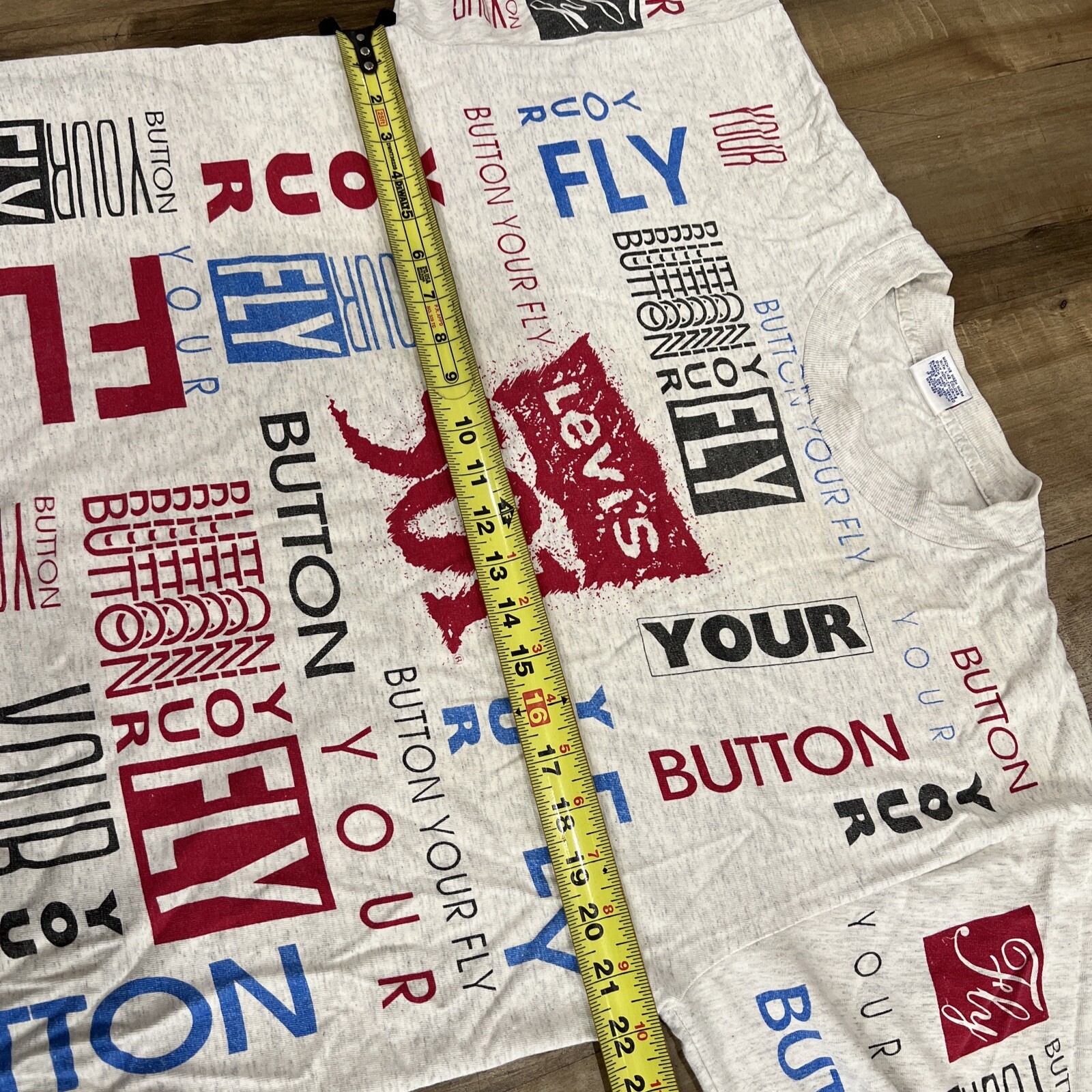 Vintage Levi’s Button Your Fly 501 Shirt Size XL AOP image 3