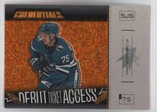 2023 Credentials Debut Ticket Access Horizontal Orange 42/99 Danil Gushchin 00em
