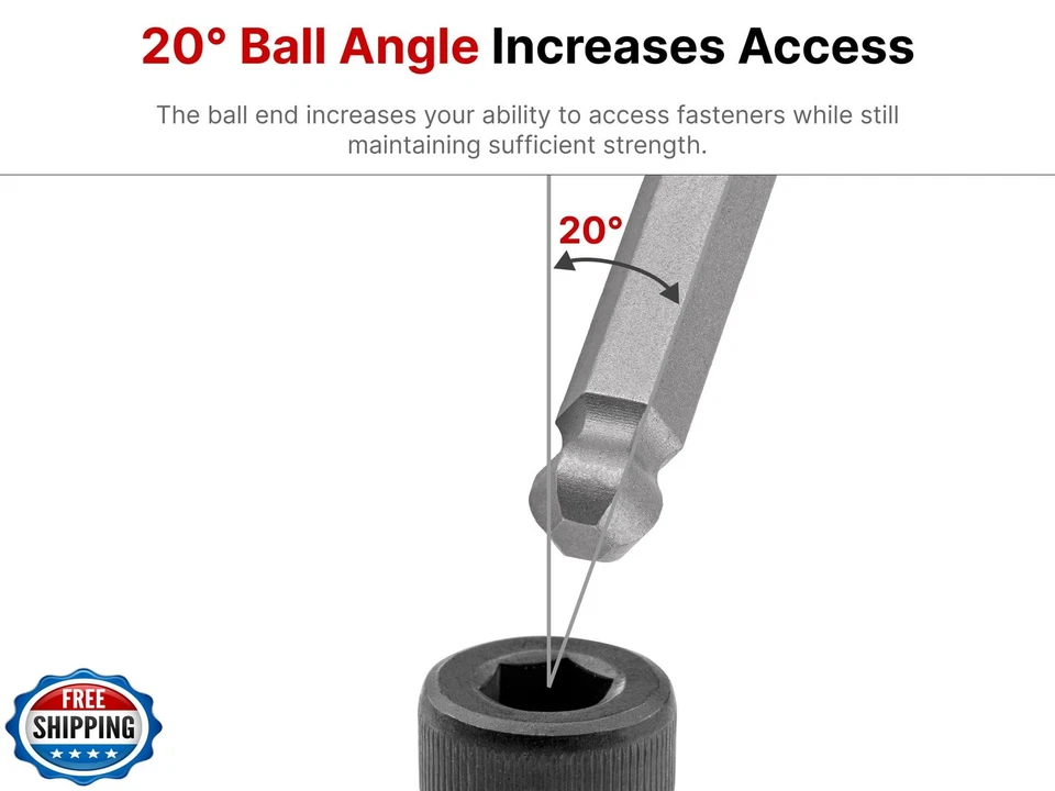 TEKTON 3/8 Inch Drive Long Hex Bit Socket Set with Case, 19-Piece (1/8-3/8 in - Image 4 of 4