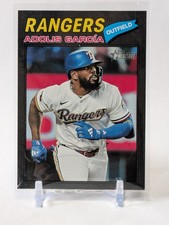 2026 Topps Heritage Dark Gray Border SP #384 Adolis Garcia Texas Rangers