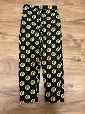 Buc-ee's Logo Print Multicolor Pajama Pants Drawstring Stretch Adult SZ Small