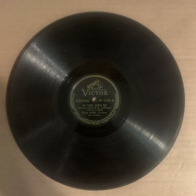 Rudy Vallee/Artie Shaw, 78 rpm, V+, As Time Goes By, 20-1526