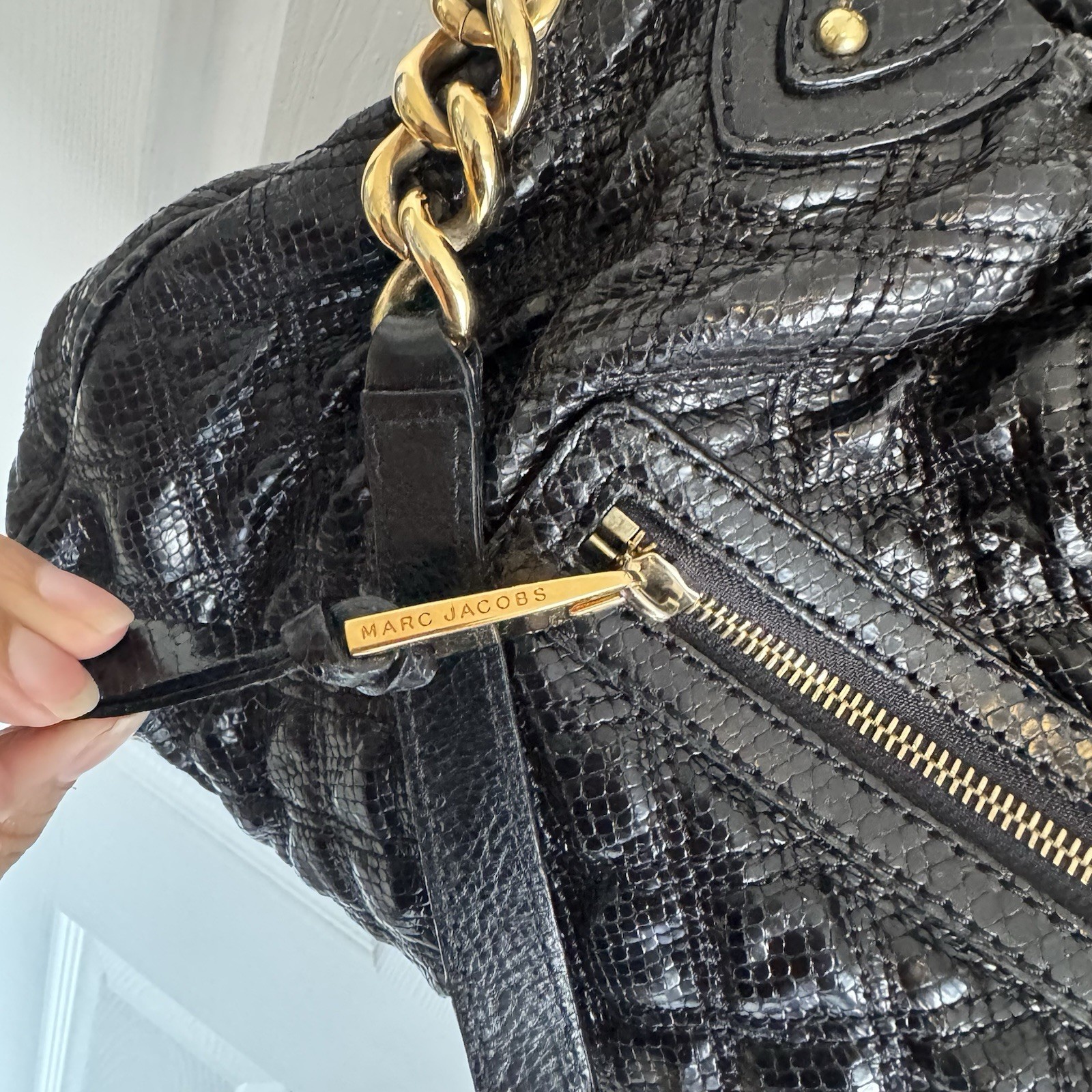 Rare Marc Jacobs SS 2010 Desir Python Embossed St… - image 2