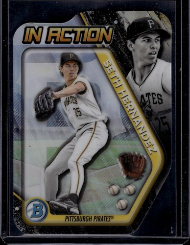 Seth Hernandez #BIA-21 2025 Bowman Draft in Action card