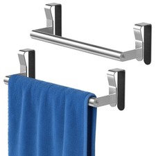 Over Cabinet Towel Holder, Stainless Steel Over The Cabinet Towel Rack for Ki...