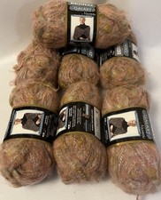 Bernat Galaxy Nouveau Yarn in Venus Lot of 7 Skeins Acrylic Mohair Alpaca