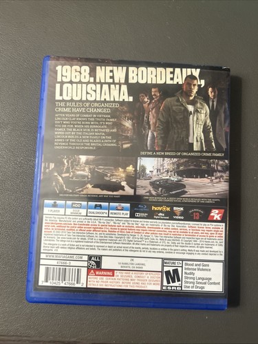 Scheda CIB Mafia III Standard Edition Sony PlayStation 4 2016 completa mappa PS4 - Foto 2 di 4