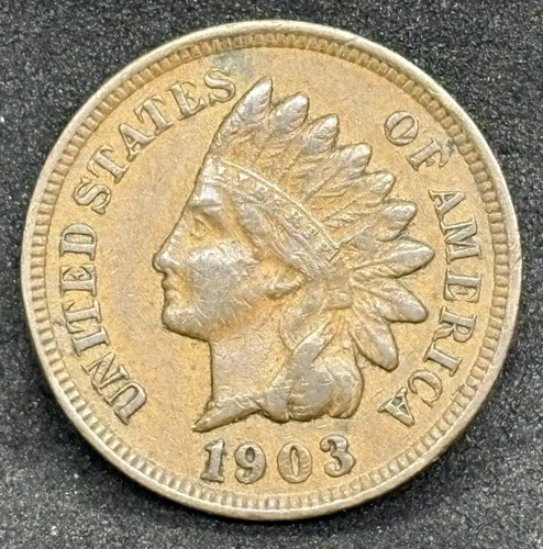 1903 Indian Head Cent, Solid XF Condition!