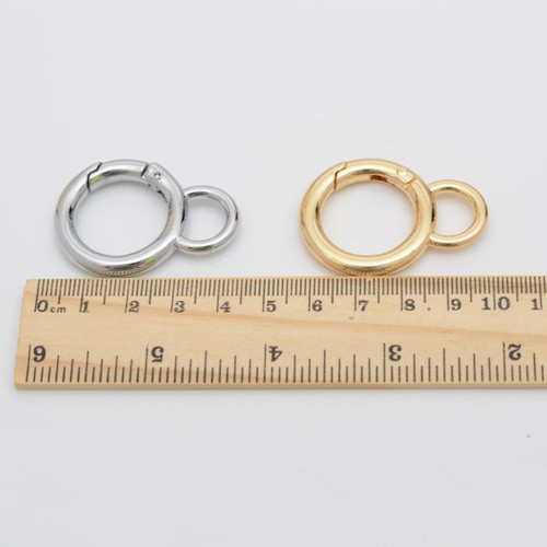 10 PEZZI Portachiavi Fibbia Aragosta Piccolo Metallo Artiglio Fermagli Porta Clip - Foto 2 di 12