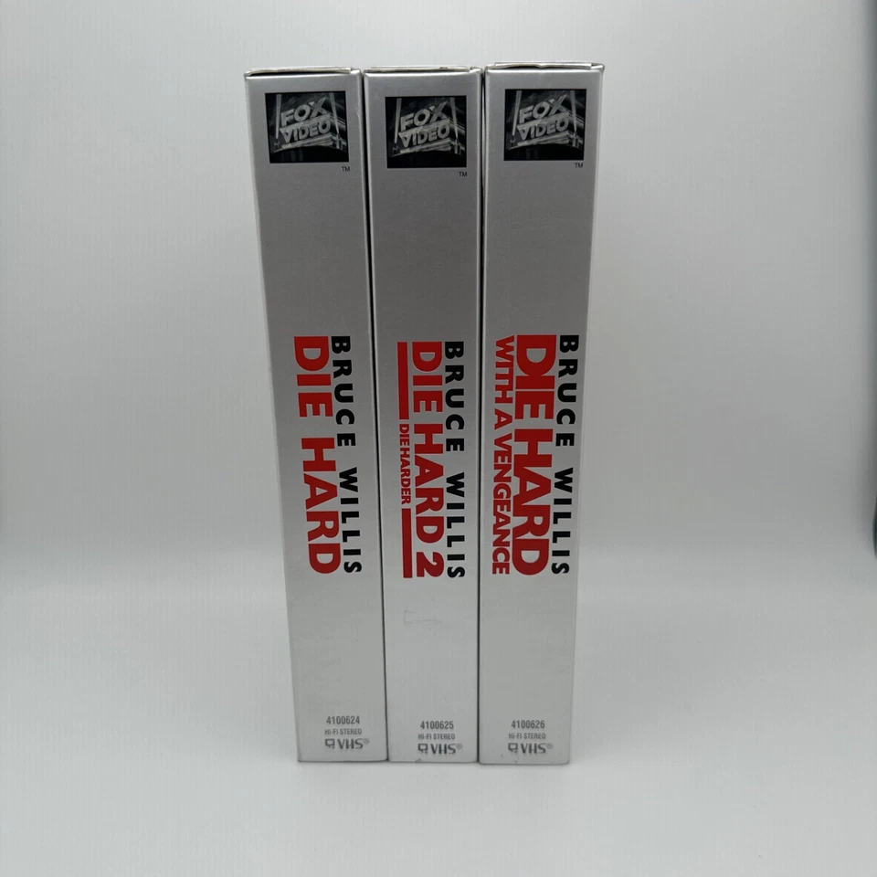 Die Hard Trilogy VHS Collection 1 2 3 Harder With A Vengeance Classic Films FS - Image 3 of 4