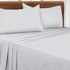 MALLONI HOME Full Size Sheet Set - Double Brushed Microfiber Bedding, 4 Piece